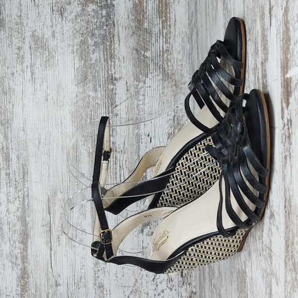 🟪NWOT Anthro Seychelles Huarache Wedge Sandal - Picture 9 of 16